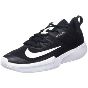 Nike Men's Nikecourt Tennis Shoes. Black and White Athletic Shoes